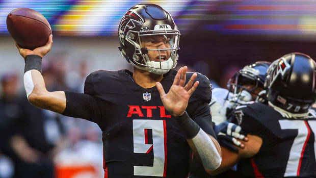 Atlanta Falcons quarterback Desmond Ridder